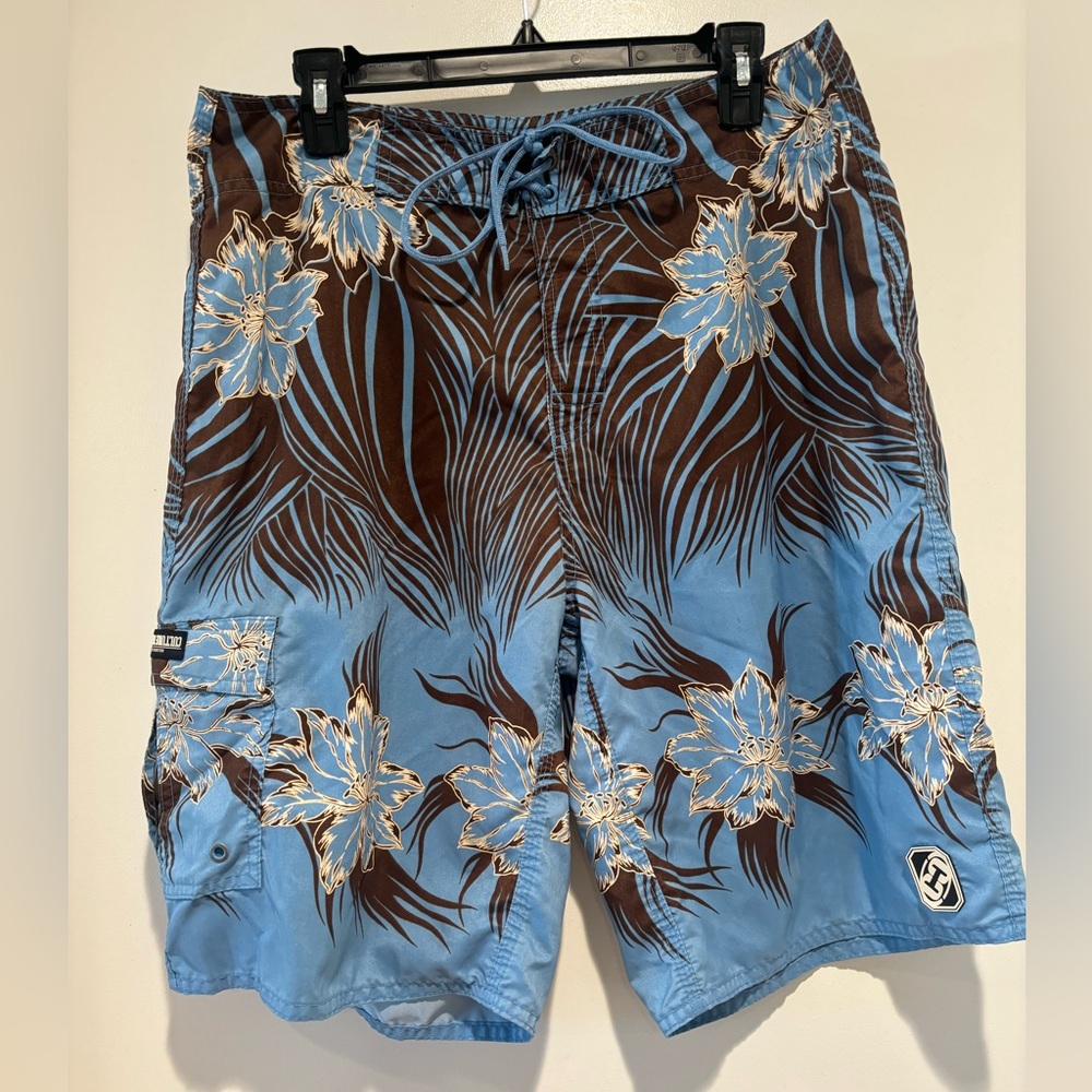 Mens cargo swimming shorts bathing suit
